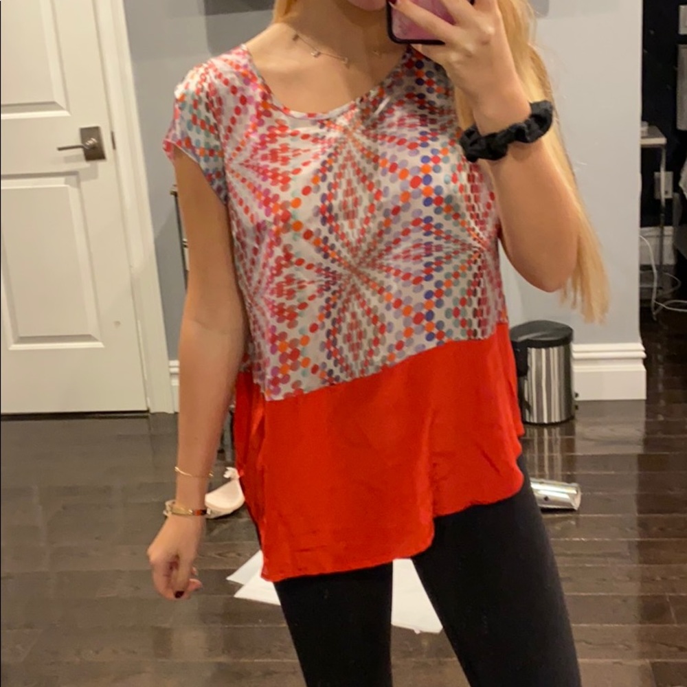 Womens blouse with dot detail